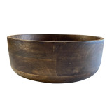 Mango Wood Straight Sided Bowl 29x29x10cm Linens & More