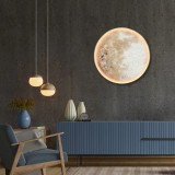 Moon Led Gold/Metal Round Frame by Linen & More - 70cm