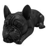 Sleeping Frenchie Matt Black by Linen & More - 43.2X22.2X14.8cm