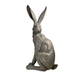 Truffle Country Hare - Standing Grey by Linen & More - 28.5X22X52.5cm