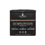 Wool All Seasons Clip Together Duvet Inner by Fairydown