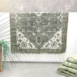 Vintage Handwoven Bath Rug - Karabakh