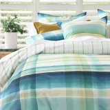 Close up of Freddie Duvet Set with Stripe Reverse
