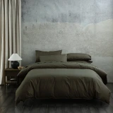 250TC Pure Cotton Ivy Duvet Cover Set by MM Linen