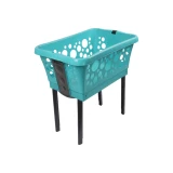 Laundry Basket On Legs by White Magic - 50L
