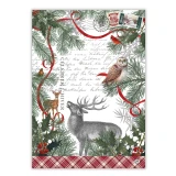 Winter Woodland Tea Towel by Michel Design Works
