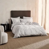 Nara Duvet Cover Set By Linen House - Silver