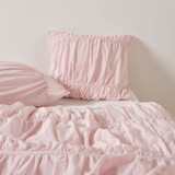 Layla Duvet Euro Pillowcase Linen House - Lemon