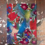 Antipdodes Kereru & Kakariki Tea Towel by Flox