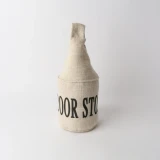 Doorstop Printed Linen Look by Le Forge - Natural