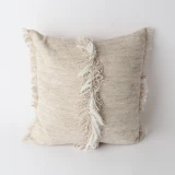 Fringe Cushion by Le Forge - 45 x 45cm - Sand