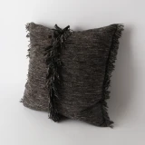 Fringe Cushion by Le Forge - 45 x 45cm - Grey