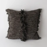 Fringe Cushion by Le Forge - 45 x 45cm - Grey