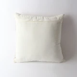 Back of Handloom Cushion by Le Forge - Ivory/Natural - 50 x 50cm