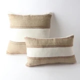 Handloom Cushion by Le Forge - Ivory/Natural