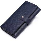 Tulip Blue Leather Wallet by Nikau Design
