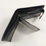 Apple Black Leather Wallet by Nikau Design