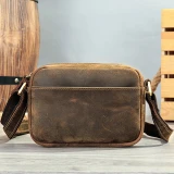 Cedar Crazyhorse Leather Crossbody by Nikau Design