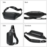 Rowan Black  Waist Bag by Nikau Design