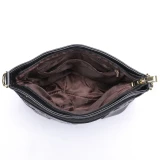 Lily Black Leather Handbag by Nikau Design