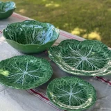 Melamine Cabbage Side Plate by Le Forge - Green