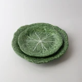 Melamine Cabbage Side Plate by Le Forge - Green
