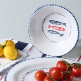 Melamine Nautical Sardine Platter / Bowl by Le Forge