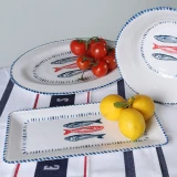 Melamine Nautical Sardine Platter / Bowl by Le Forge