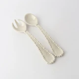 Melamine Pearl Salad Servers by Le Forge
