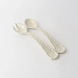 Melamine Pearl Salad Servers by Le Forge