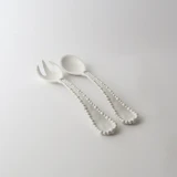 Melamine Pearl Salad Servers by Le Forge