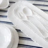 Melamine Pearl Salad Servers by Le Forge