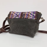 Shelly Canvas/Leather Crossbody Bag Bag by Backyard