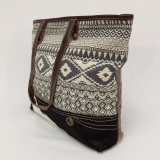 Tina Hide/Canvas Tote Bag Bag by Backyard