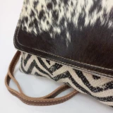 Becca Hide/Canvas Crossbody Bag Bag by Backyard