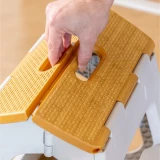Compact 2 Step Bamboo On Top Foldable Stool by Vigar - 40cm