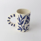 Bernadette Assorted 2 Mugs by Le Forge - White/Blue