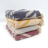 Houndstooth Cotton Throw by Backyard