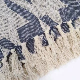 Houndstooth Cotton Throw by Backyard