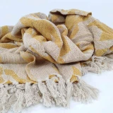 Houndstooth Cotton Throw by Backyard