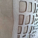 Cushion Cutwork Hide/Wheat/Grey Rectangle by Backyard