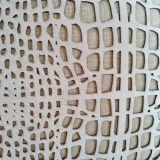 Cushion Cutwork Hide/Wheat/Grey Rectangle by Backyard