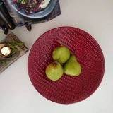 Round Textured Platter by Vanillaware
