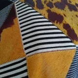 Cushion Hide/Yellow/Grey by Backyard
