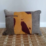 Cushion Hide/Yellow/Grey by Backyard
