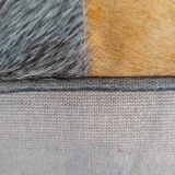 Cushion Hide/Yellow/Grey by Backyard