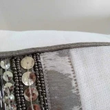 Linen Cushion Ivory by Backyard
