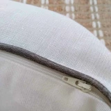 Linen Cushion Ivory by Backyard