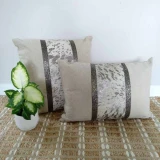 Cushion Hide/Wheat/Silver by Backyard