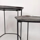 Antique Asymmetrical Coffee Table by Backyard (2 Pack)